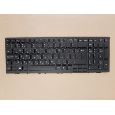 Клавиатура для ноутбука Sony Vaio VPC-EH VPCEH черная с черной рамкой